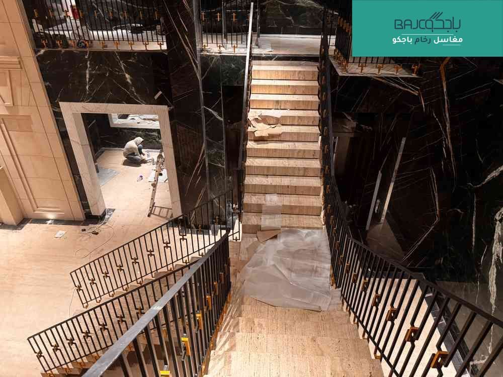 درج رخام ترافنتينو ايطالي