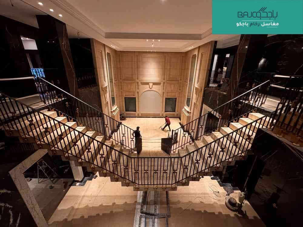 درج رخام معلق رخام ترافنتينو ايطالي