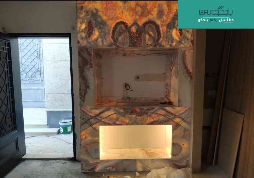 خليفة تلفزيون من رخام الاونيكس 