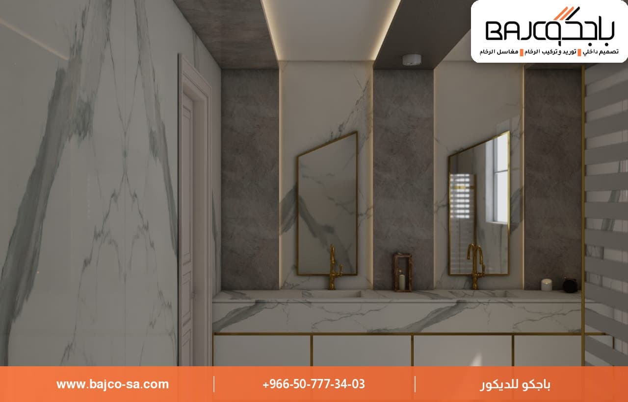 أشكال مغاسل رخام حديثة وتصاميم منفذة في الرياض