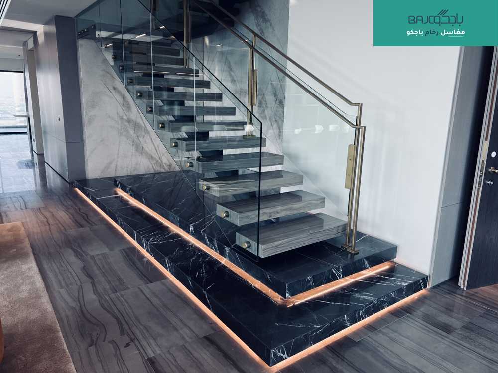 توريد وتركيب درج رخام | عروض واسعار رخام الدرج